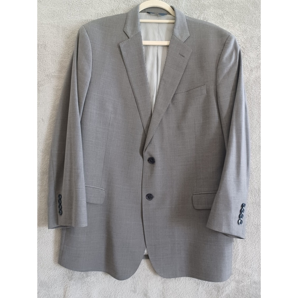 Brooks Brothers Blazer 44R Explorer Fitzgerald Fit Mens Grey Wool‎ Blend